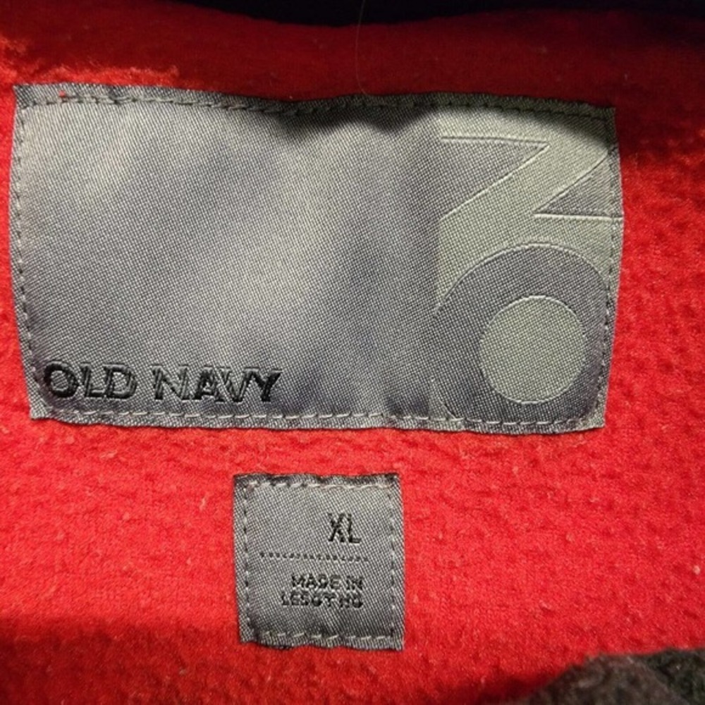 Old Navy Sweater‎ Mens XL Red ¼ Zip Fleece Mock Neck Pullover Sweatshirt - Picture 2 of 9